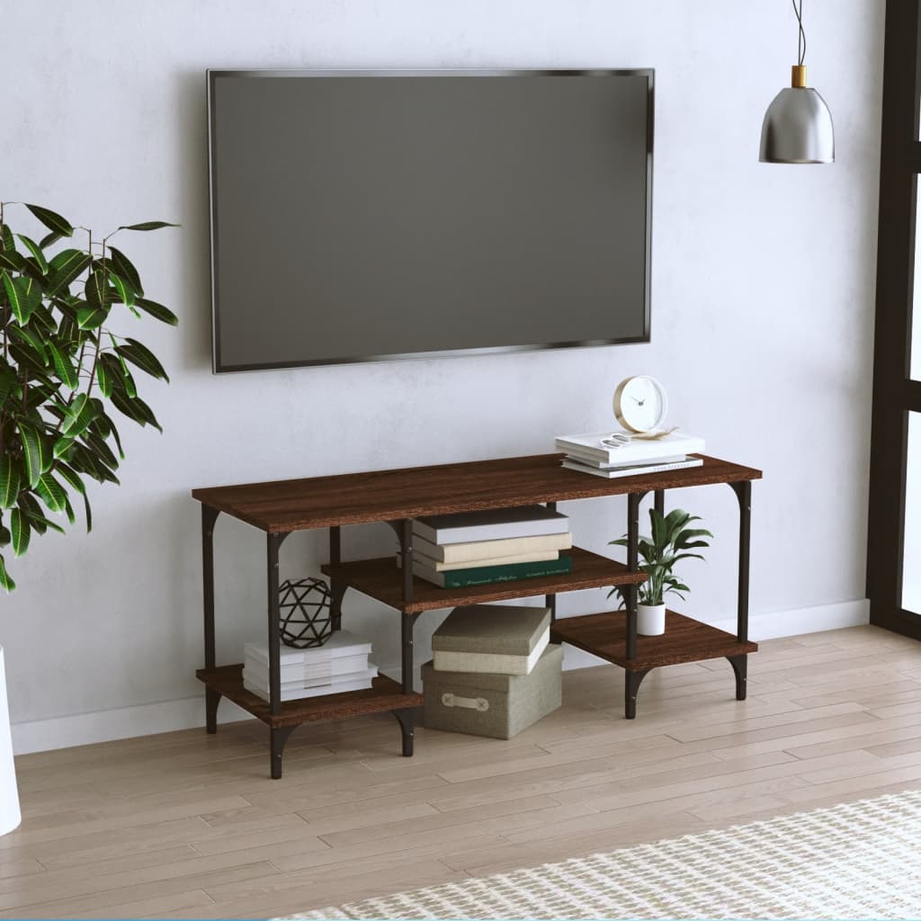 Tv Skříňka Šedá Sonoma 102 X 35 X 45,5 Cm Kompozitní Dřevo