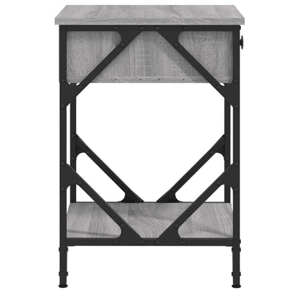 Noční Stolek Šedý Sonoma 40 X 42 X 60 Cm Kompozitní Dřevo