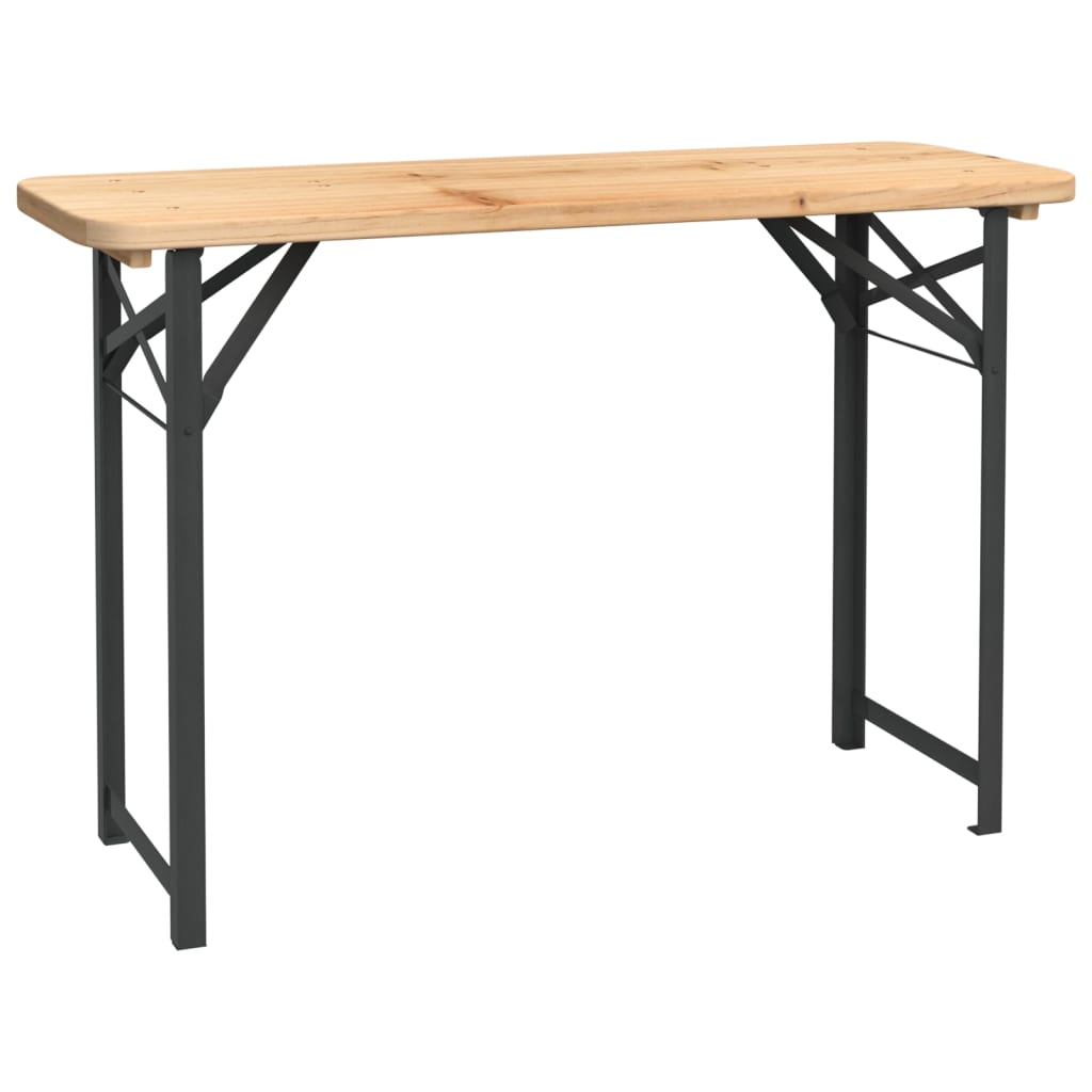 3Dílný Skládací Bistro Set Masivní Jedlové Dřevo