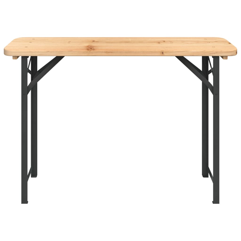 3Dílný Skládací Bistro Set Masivní Jedlové Dřevo