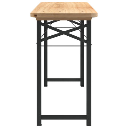 3Dílný Skládací Bistro Set Masivní Jedlové Dřevo