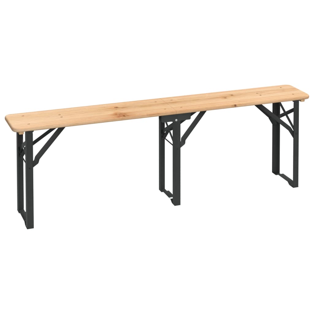 3Dílný Skládací Barový Set Masivní Jedlové Dřevo
