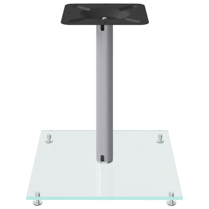 Stojany Na Reproduktor 2 Ks Stříbrné Tvrzené Sklo 1 Sloupek