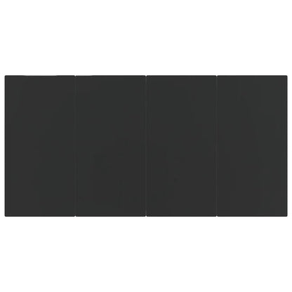 7Dílný Zahradní Jídelní Set Černý