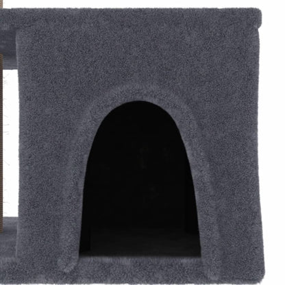 Škrabadlo Pro Kočky Se Sisalovými Sloupky Tmavě Šedé 48 Cm