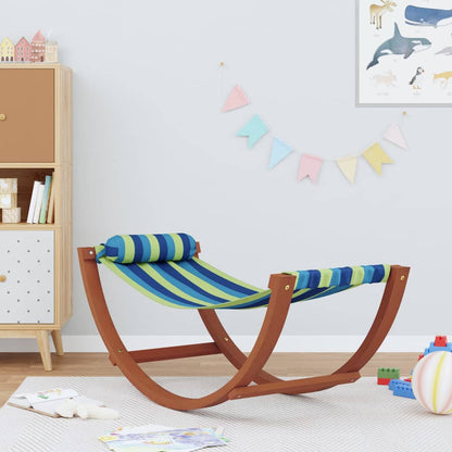 Houpací Síť Pro Děti Modré Pruhy Textil