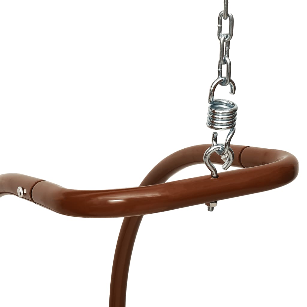 Houpací Křeslo S Poduškou Textil A Masivní Topolové Dřevo
