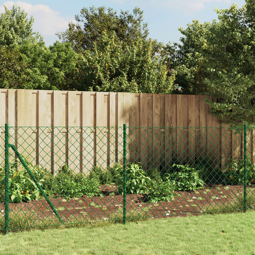 Drátěné Pletivo S Kotevními Hroty Zelené 1,1 X 25 M