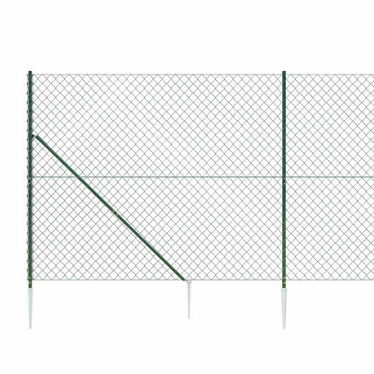 Drátěné Pletivo S Kotevními Hroty Zelené 2 X 25 M