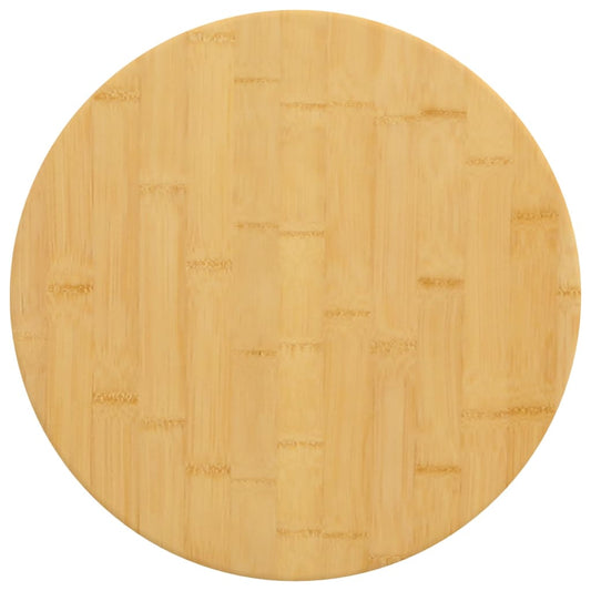 Stolní Deska Ø 30 X 2,5 Cm Bambus