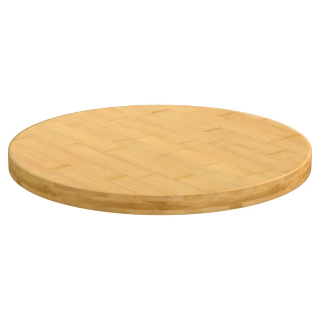 Stolní Deska Ø 30 X 2,5 Cm Bambus