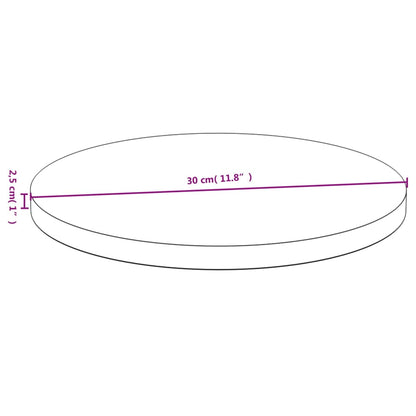 Stolní Deska Ø 30 X 2,5 Cm Bambus