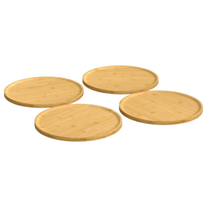 Talíře Na Pizzu 4 Ks Ø 32 X 1,5 Cm Bambus