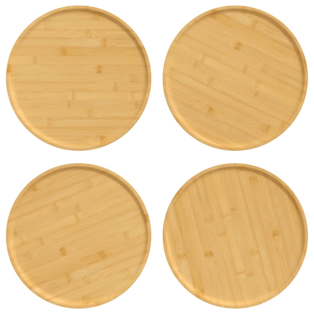 Talíře Na Pizzu 4 Ks Ø 32 X 1,5 Cm Bambus