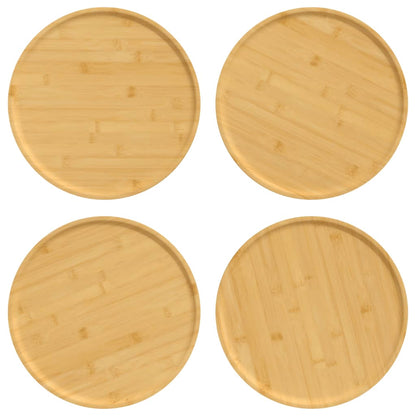 Talíře Na Pizzu 4 Ks Ø 32 X 1,5 Cm Bambus