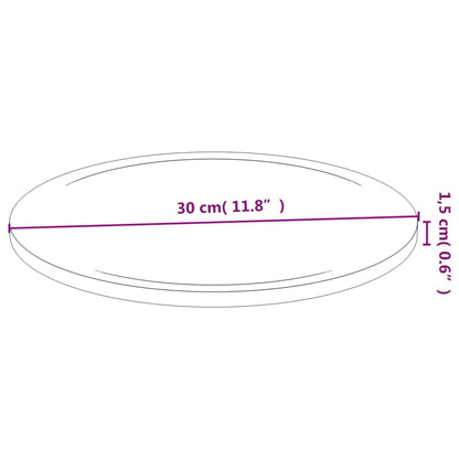 Prkénka Na Krájení 6 Ks Ø 30 X 1,5 Cm Bambus