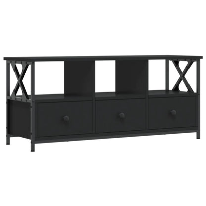 Tv Skříňka Černá 102 X 33 X 45 Cm Kompozitní Dřevo A Železo