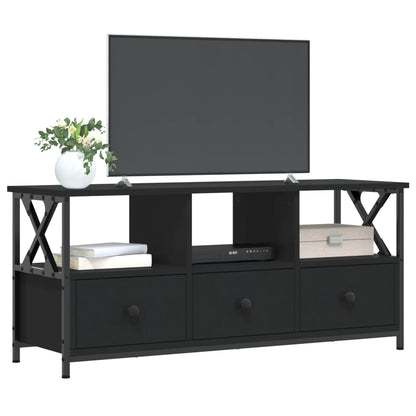 Tv Skříňka Černá 102 X 33 X 45 Cm Kompozitní Dřevo A Železo