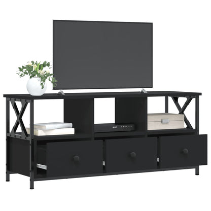 Tv Skříňka Černá 102 X 33 X 45 Cm Kompozitní Dřevo A Železo