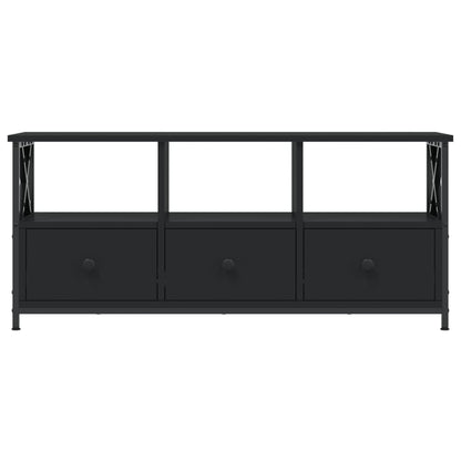Tv Skříňka Černá 102 X 33 X 45 Cm Kompozitní Dřevo A Železo