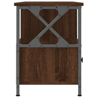 Tv Skříňka Hnědý Dub 102 X 33 X 45 Cm Kompozitní Dřevo A Železo