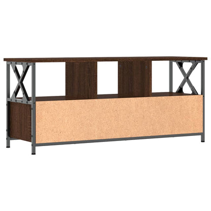 Tv Skříňka Hnědý Dub 102 X 33 X 45 Cm Kompozitní Dřevo A Železo