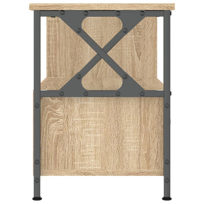 Tv Skříňka Dub Sonoma 90 X 33 X 45 Cm Kompozitní Dřevo A Železo