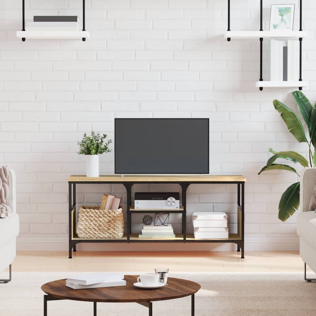 Tv Skříňka 100 X 35 X 45 Cm Kompozitní Dřevo A Železo