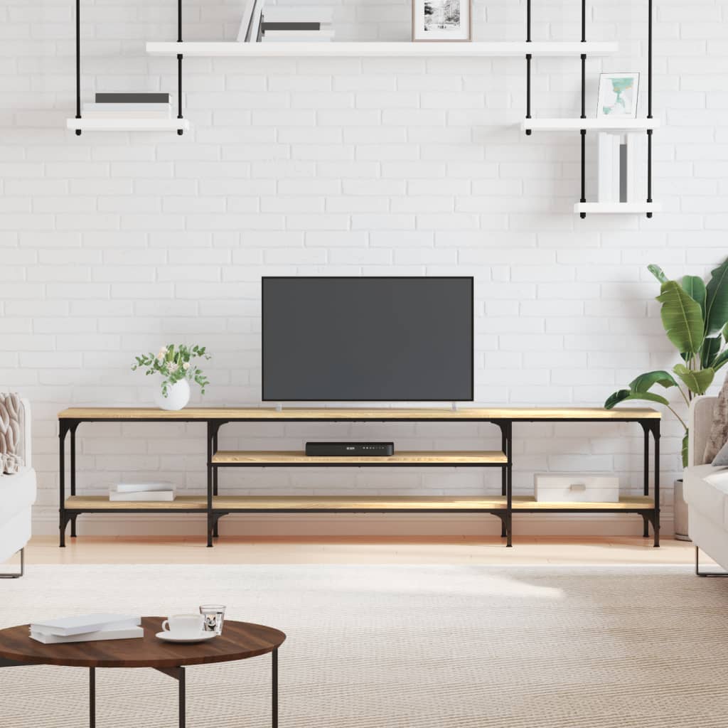 Tv Skříňka 100 X 35 X 45 Cm Kompozitní Dřevo A Železo