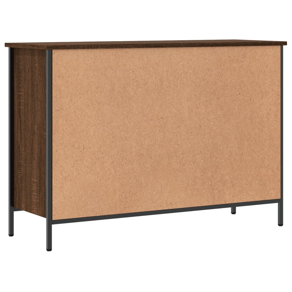 Botník 100 X 35 X Kompozitní Dřevo Hnědý Dub