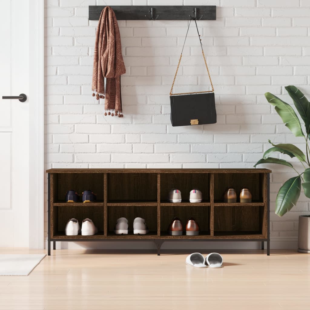 Botník 100 X 35 X Kompozitní Dřevo Hnědý Dub