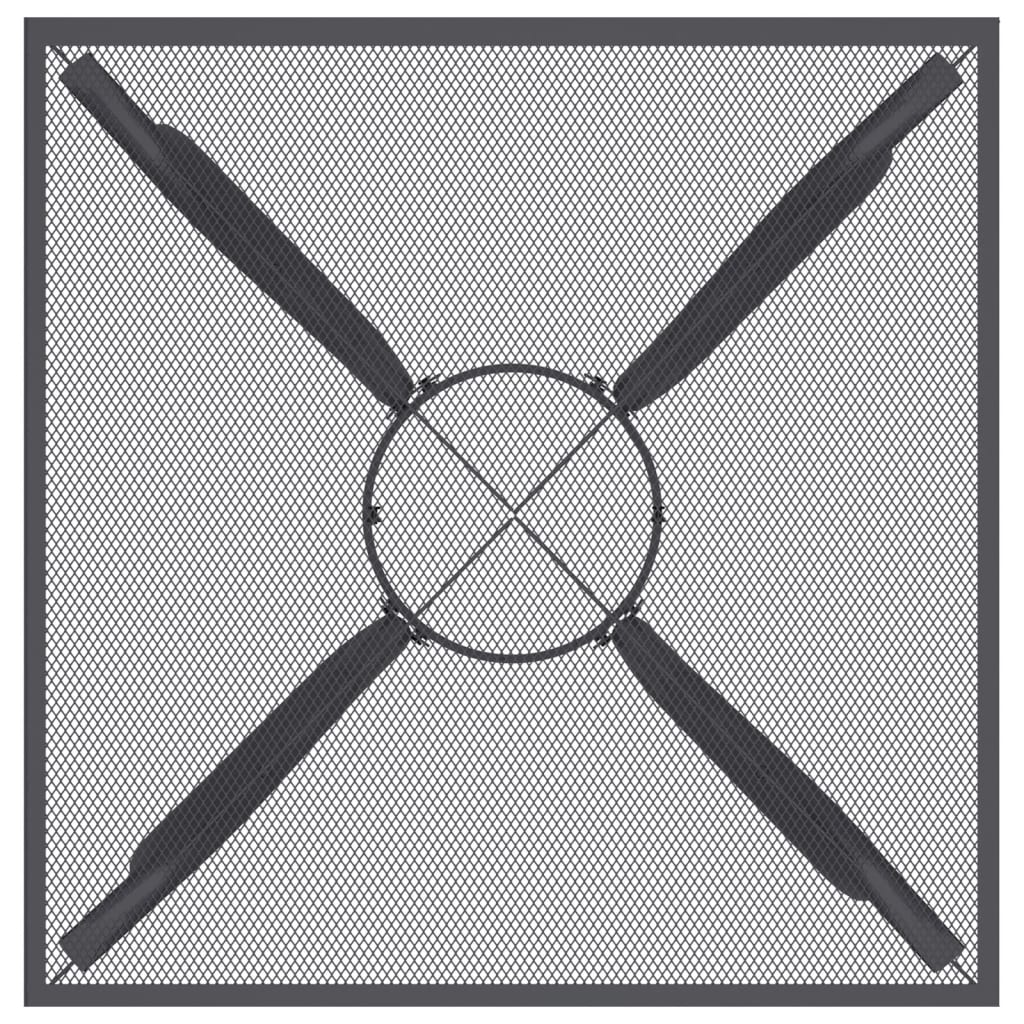 Zahradní Stůl Antracitový Ocelové Pletivo