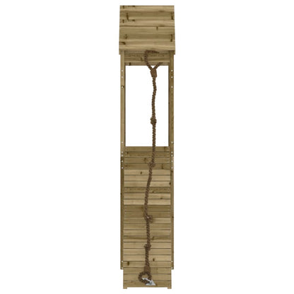 Hrací Věž S Lezeckou Stěnou Impregnované Borové Dřevo