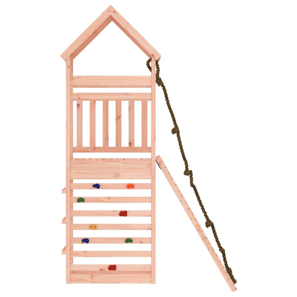 Hrací Věž S Lezeckou Stěnou Masivní Dřevo Douglasky