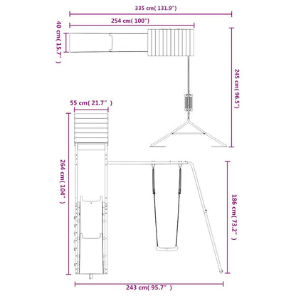 Dětské Hřiště Na Zahradu Impregnované Borové Dřevo