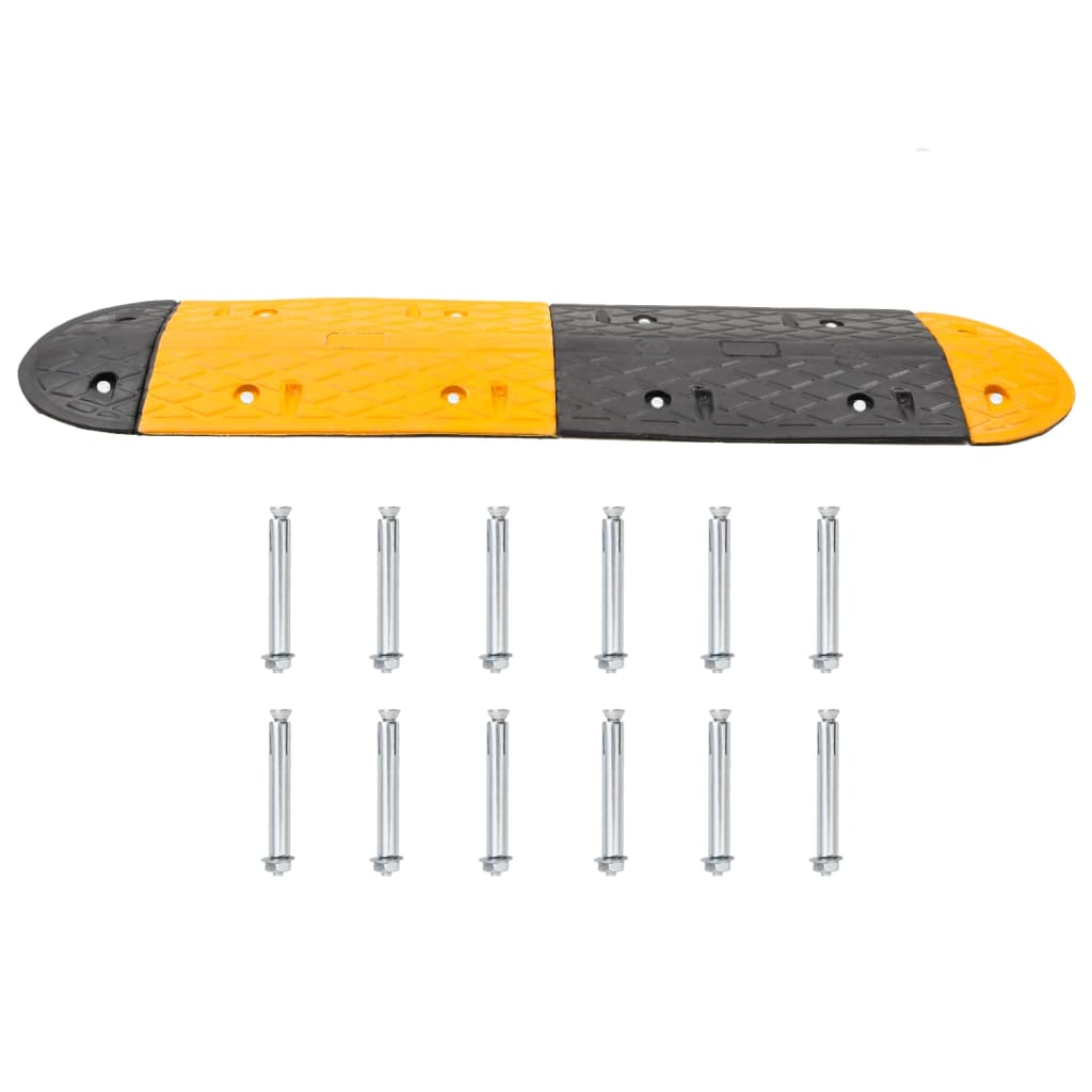 Zpomalovací Práh Žlutý A Černý 420 X 32,5 X 4 Cm Pryž