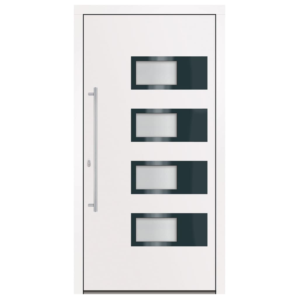 Vchodové Dveře Bílé Hliník A Pvc Bílá