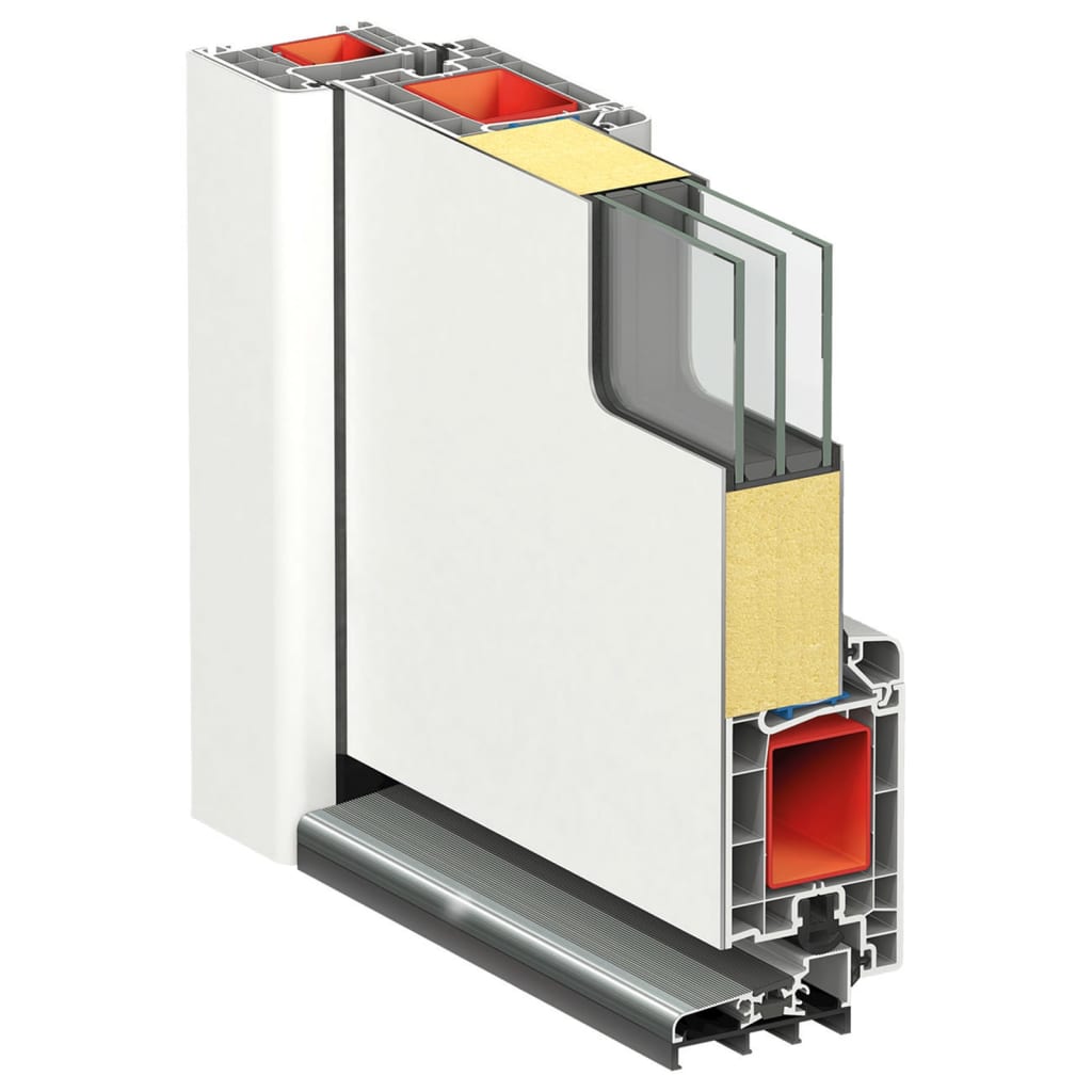 Vchodové Dveře Bílé Hliník A Pvc Bílá