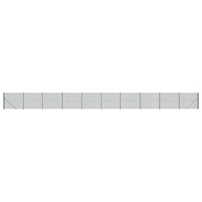Drátěný Plot S Přírubami Zelený 1,4 X 25 M