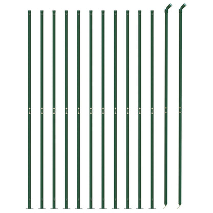 Drátěný Plot S Přírubami Zelený 1,4 X 25 M