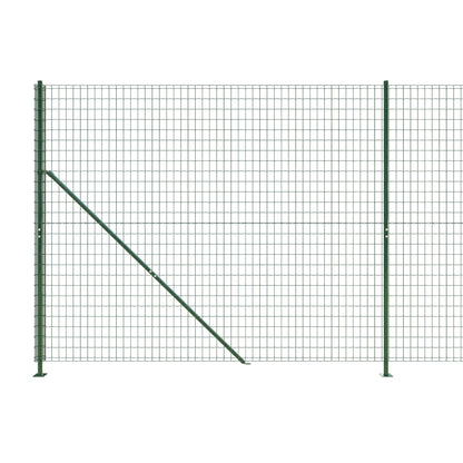 Drátěný Plot S Přírubami Zelený 1,4 X 25 M