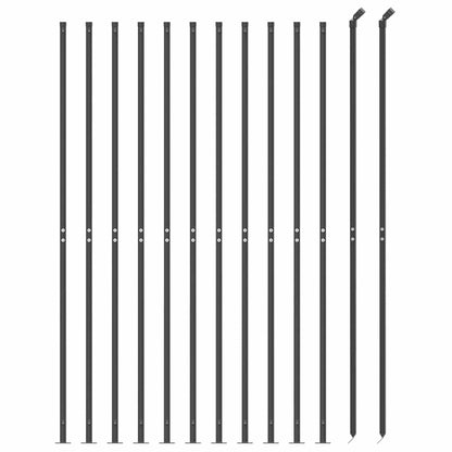 Drátěný Plot S Přírubami Antracitový 2,2 X 25 M