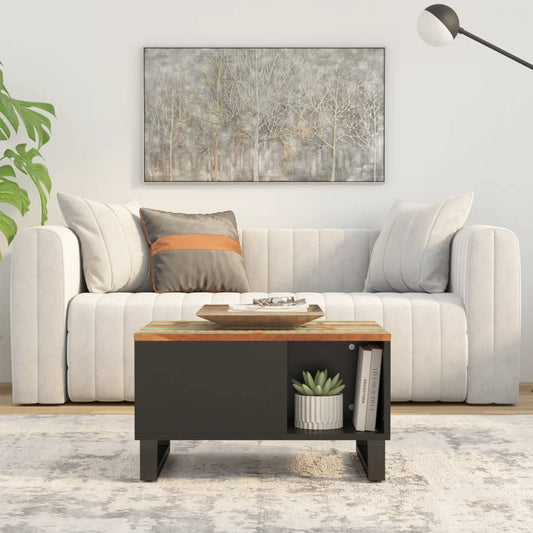Konferenční Stolek 60 X 50 X 35 Cm Masivní Recyklované Dřevo