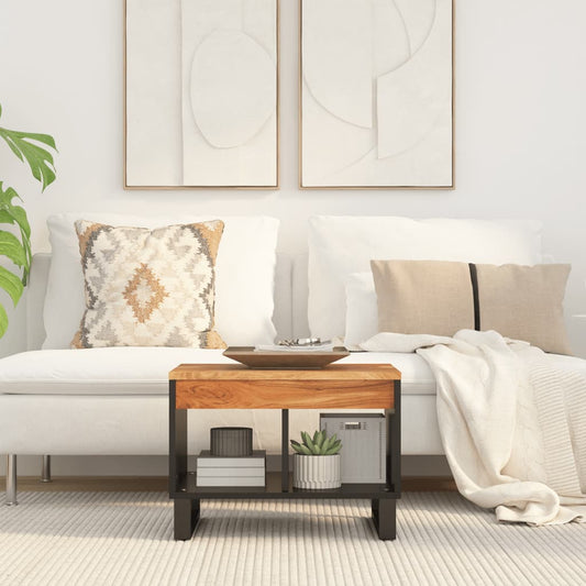 Konferenční Stolek 55 X 50 X 40 Cm Masivní Akáciové Dřevo