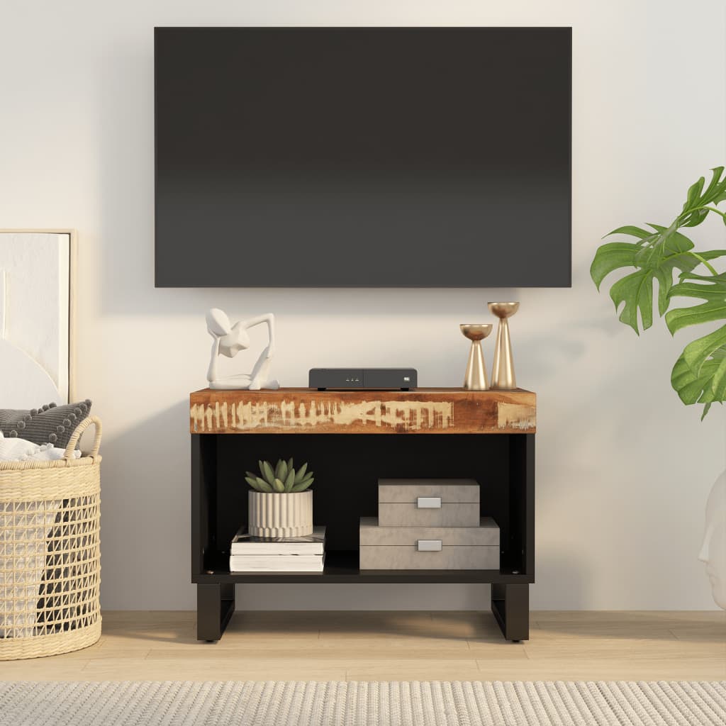 Tv Skříňka 60 X 33 X 43,5 Cm Masivní Mangovníkové Dřevo