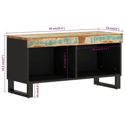 Tv Skříňka 85 X 33 X 43,5 Cm Masivní Recyklované Dřevo