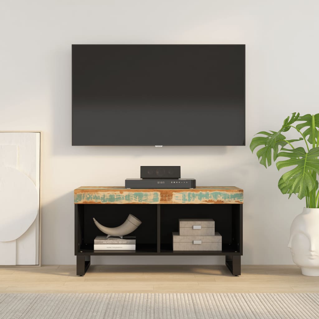 Tv Skříňka 85 X 33 X 43,5 Cm Masivní Recyklované Dřevo