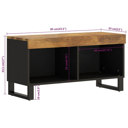 Tv Skříňka 85 X 33 X 43,5 Cm Masivní Mangovníkové Dřevo
