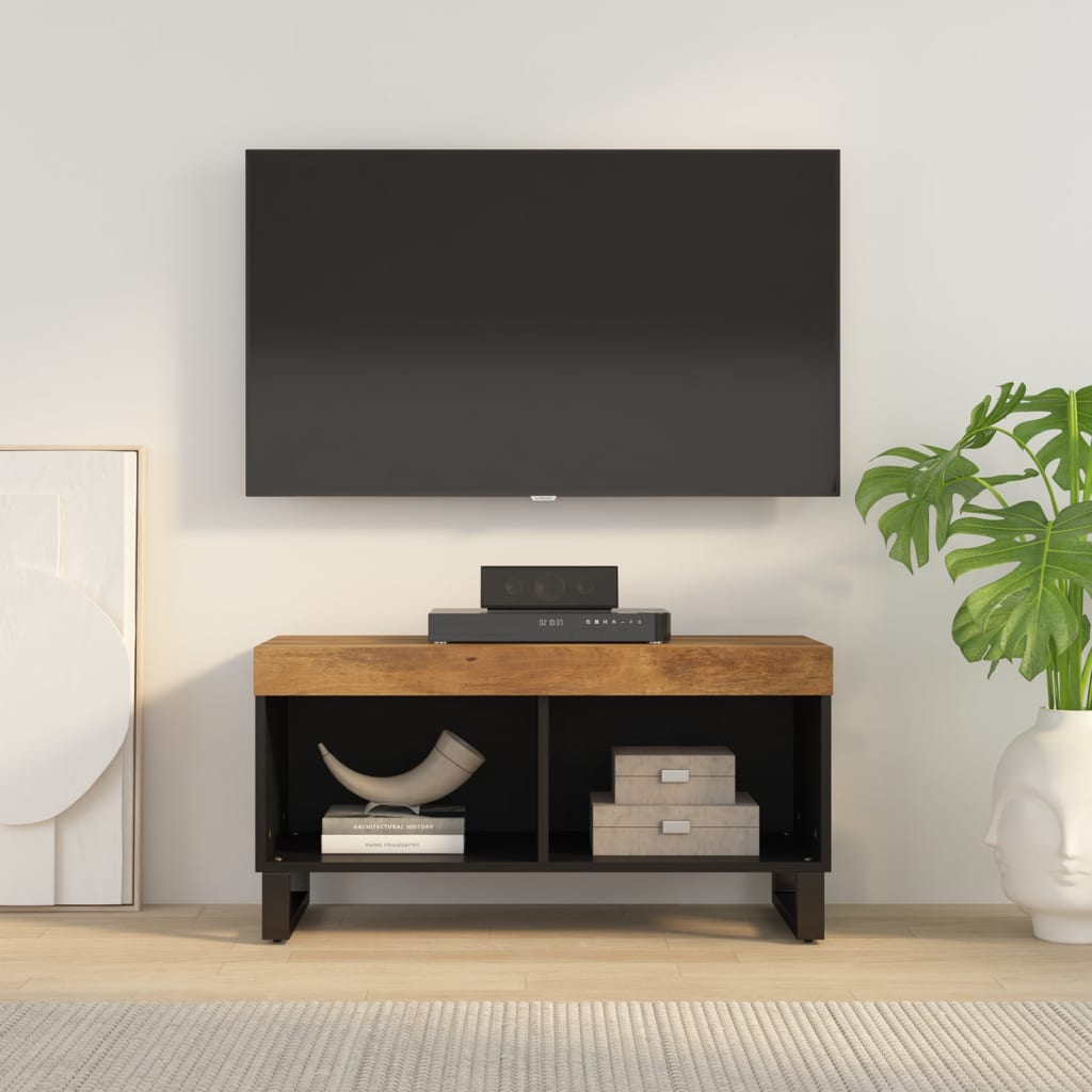 Tv Skříňka 85 X 33 X 43,5 Cm Masivní Mangovníkové Dřevo