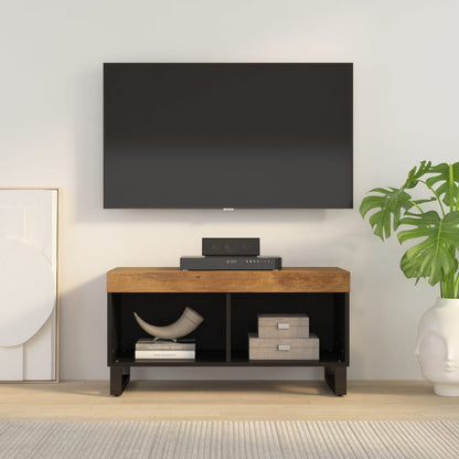 Tv Skříňka 85 X 33 X 43,5 Cm Masivní Mangovníkové Dřevo